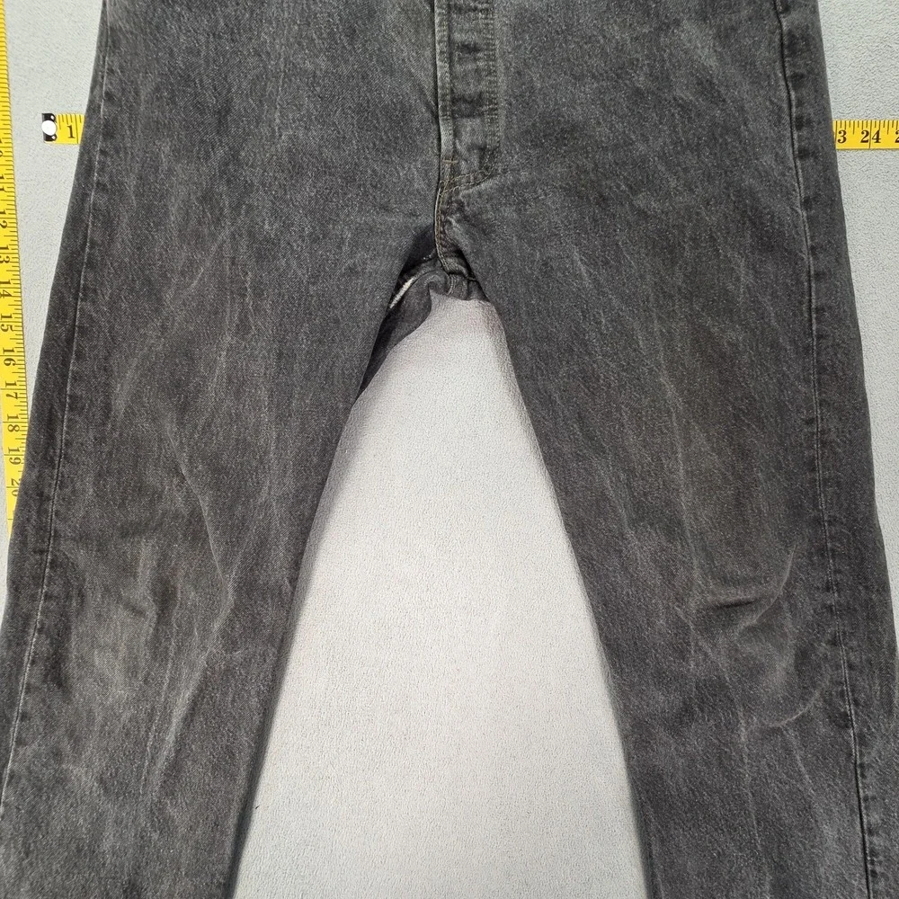 Vintage Levis 501 Jeans Mens Black Straight Button Fly USA Fits‎ 30x29